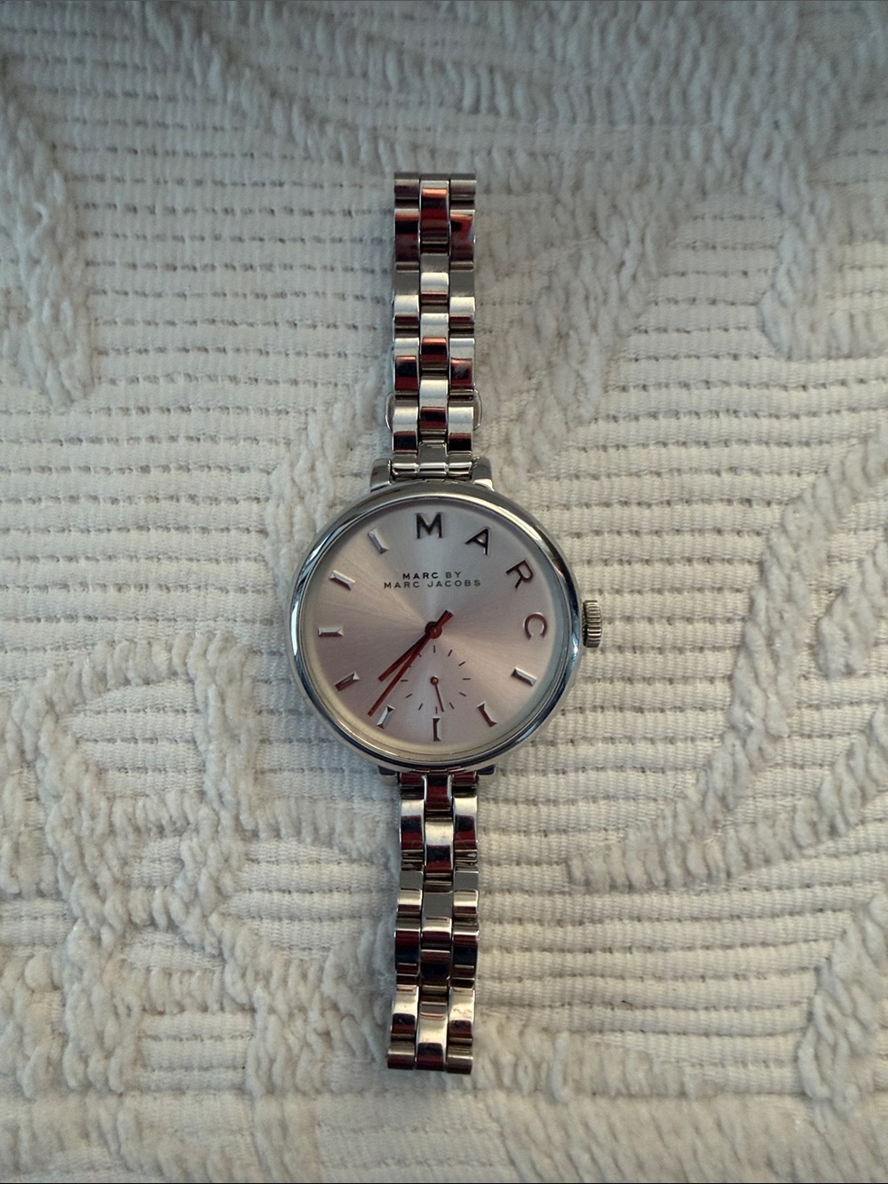 Marc by Marc Jacobs Silver Women's Stainless Steel Watch - Silver Dial